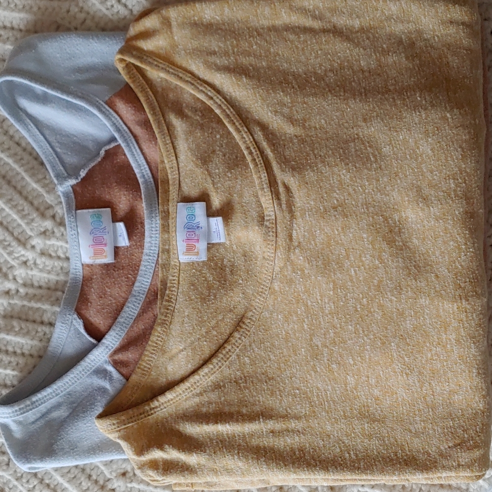 LulaRoe Simply Comfortable (2) S/S Tunic Tees